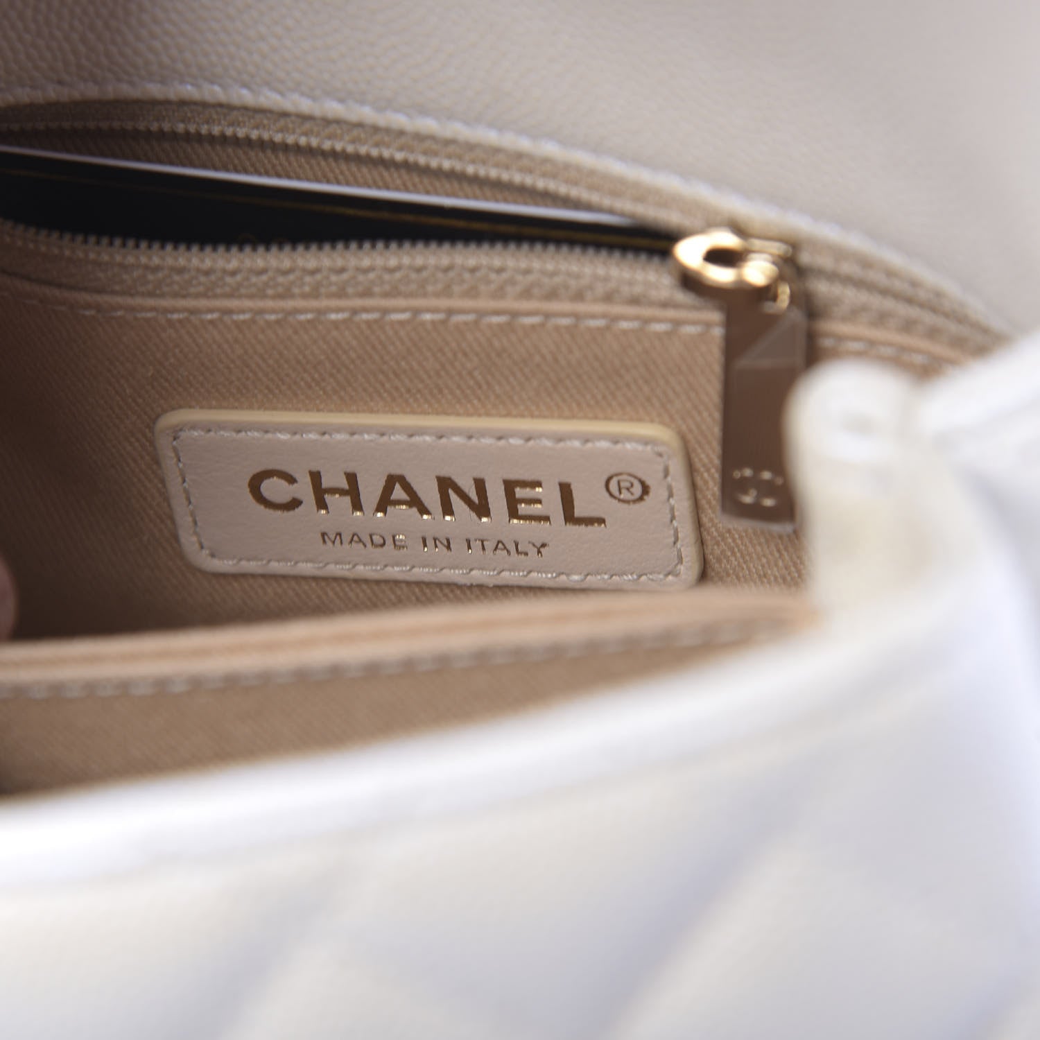 Chanel Iridescent Caviar Quilted Extra Mini Coco Handle Flap Ivory 6 of 11