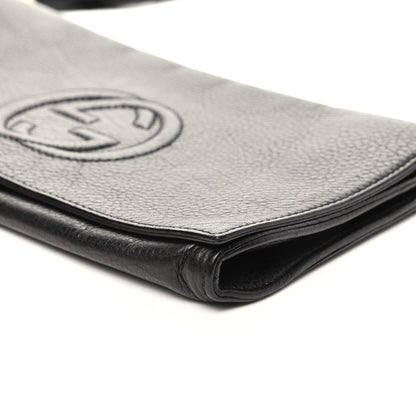 Gucci Pebbled Calfskin Medium Soho Clutch Black 9 of 9