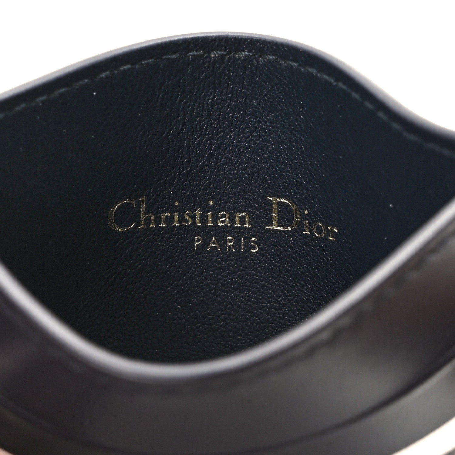 Christian Dior Calfskin Vibe Card Holder Blue White 5 of 6