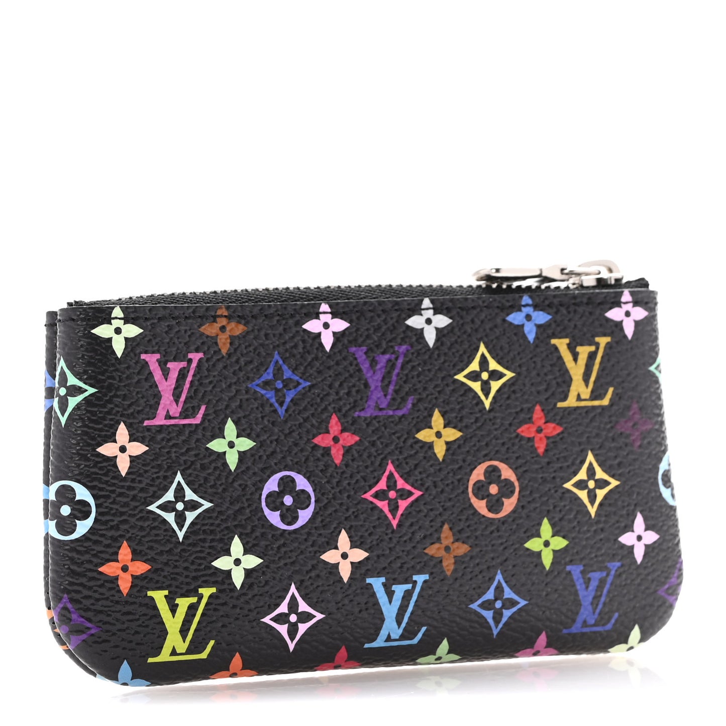 LV X TM Monogram Multicolor Key Pouch Black