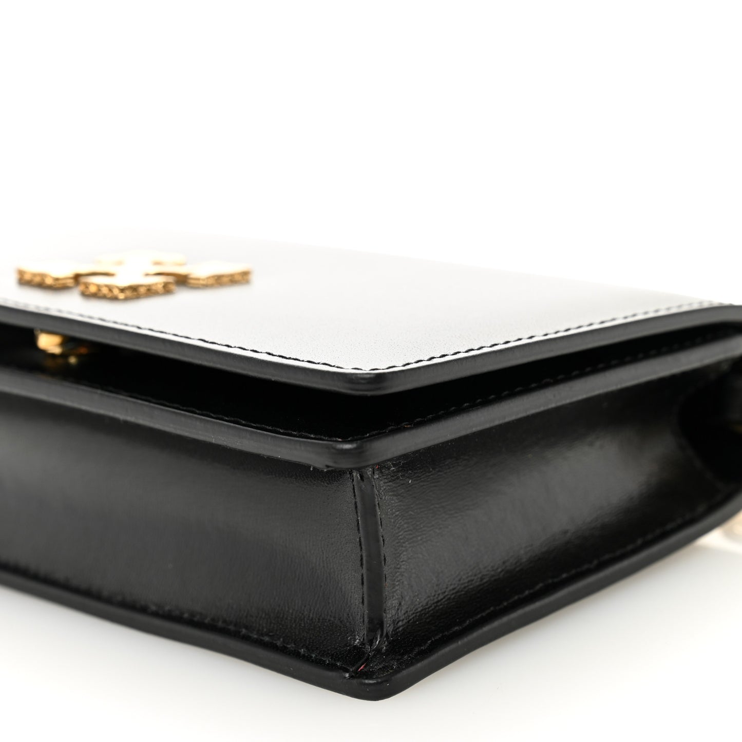Calfskin Jitney 0.5 Shoulder Bag Black
