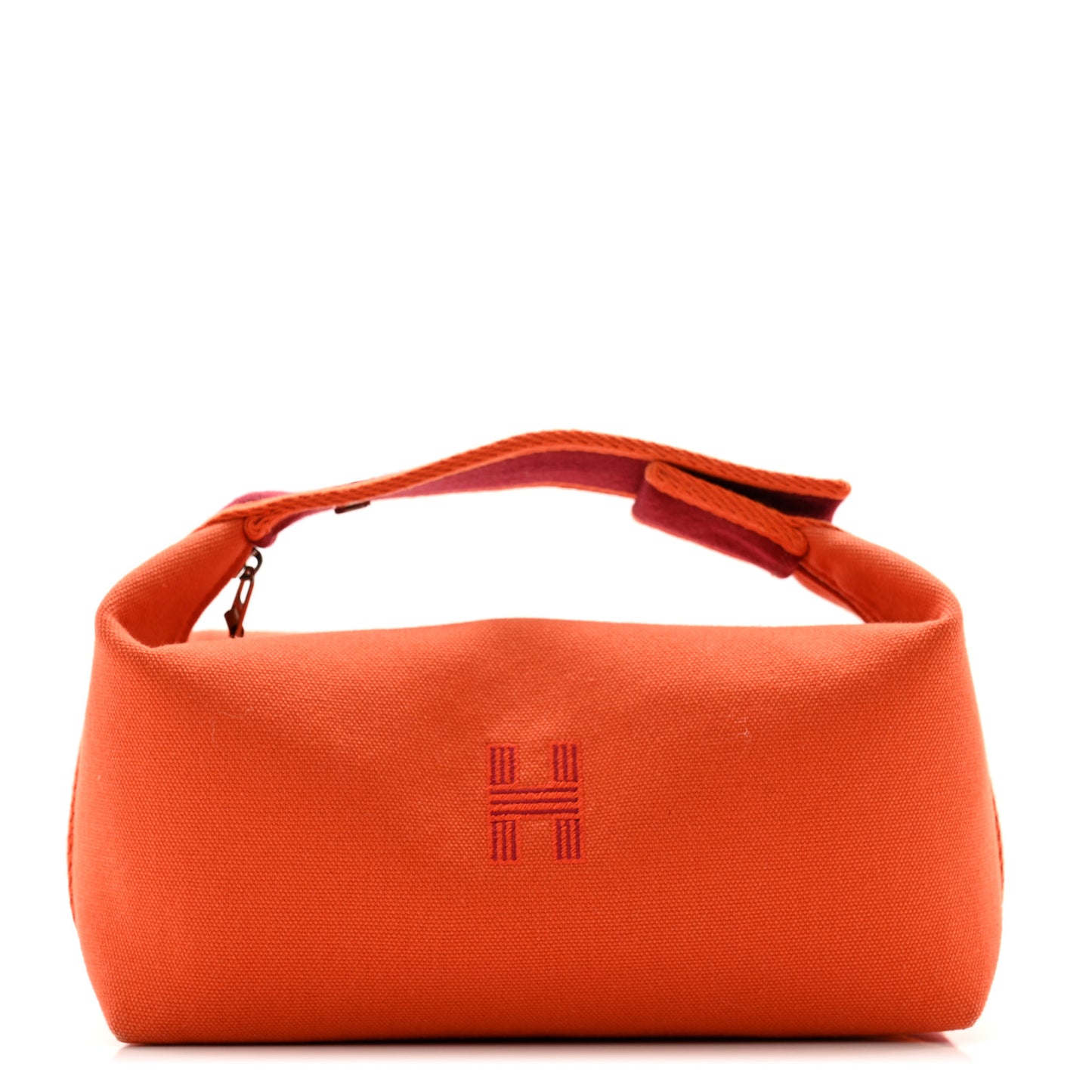 Canvas Small Bride-A-Brac Pouch Orange Burgundy