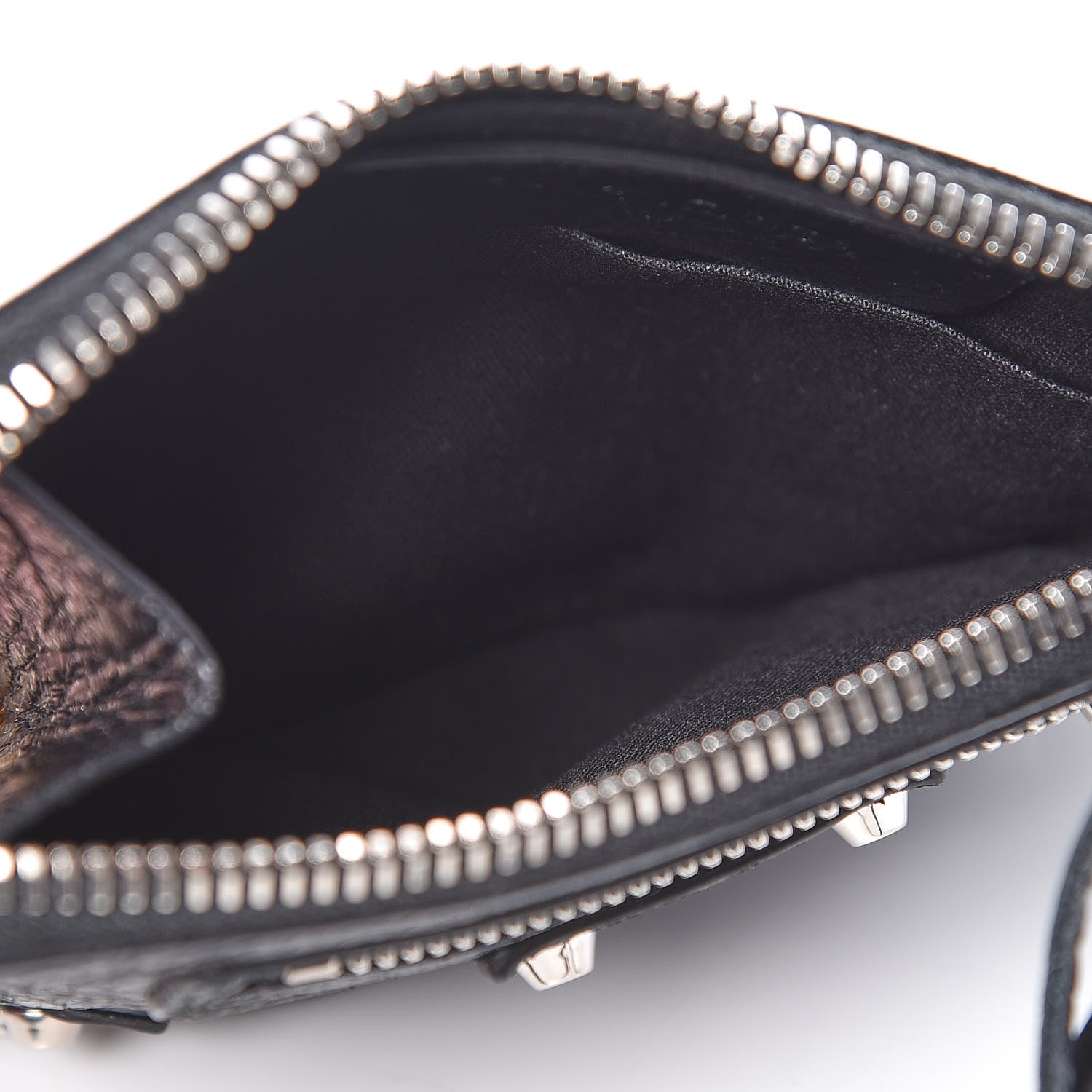 Balenciaga Agneau Arena Classic Silver Hardware Mini Pouch Black 5 of 7