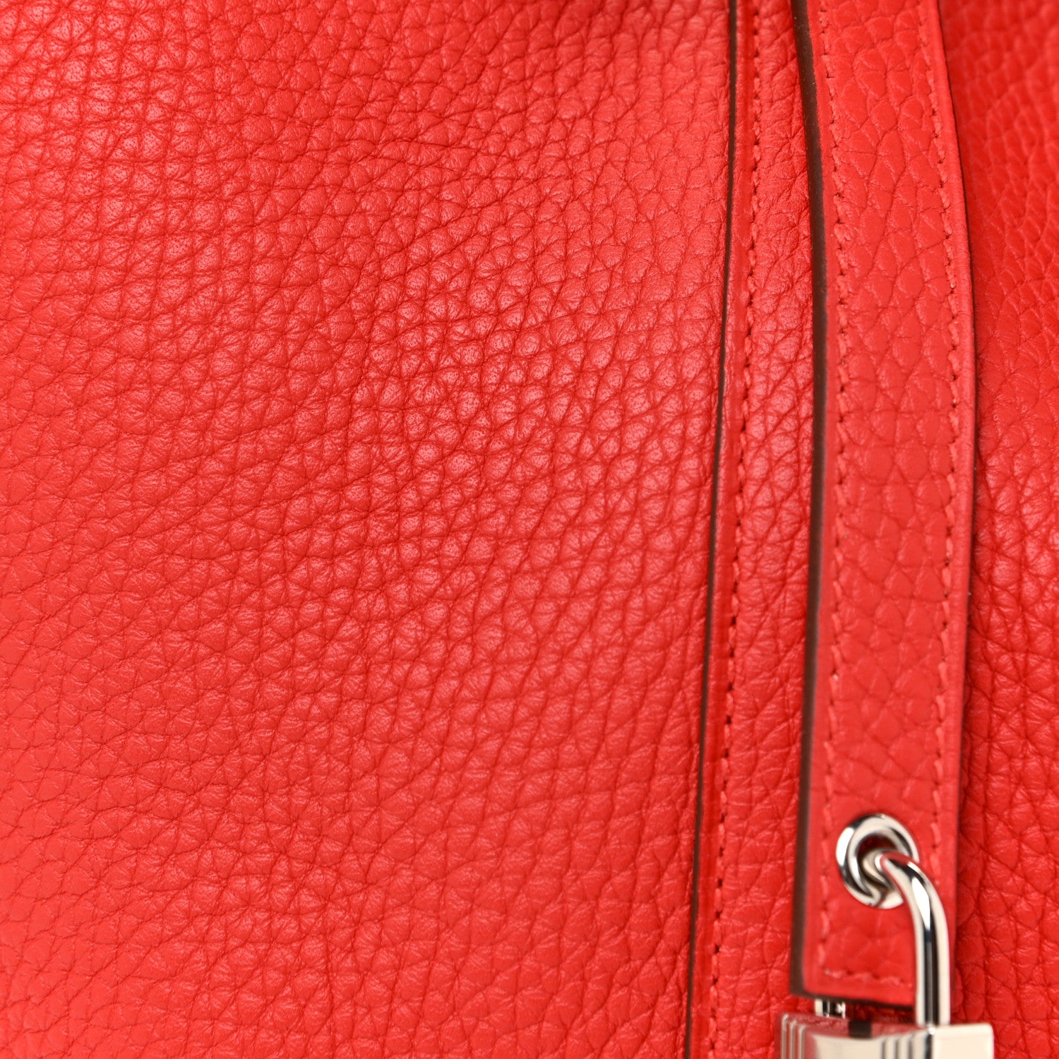 Hermes Taurillon Clemence Picotin Lock 18 PM Rouge De Coeur 7 of 10