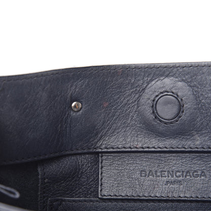 Balenciaga Veau Papier A6 Zip Around Tote Bleu Nuit 7 of 11