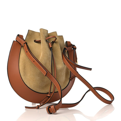 Loewe Suede Nappa Small Horseshoe Bag Beige Tan 3 of 8