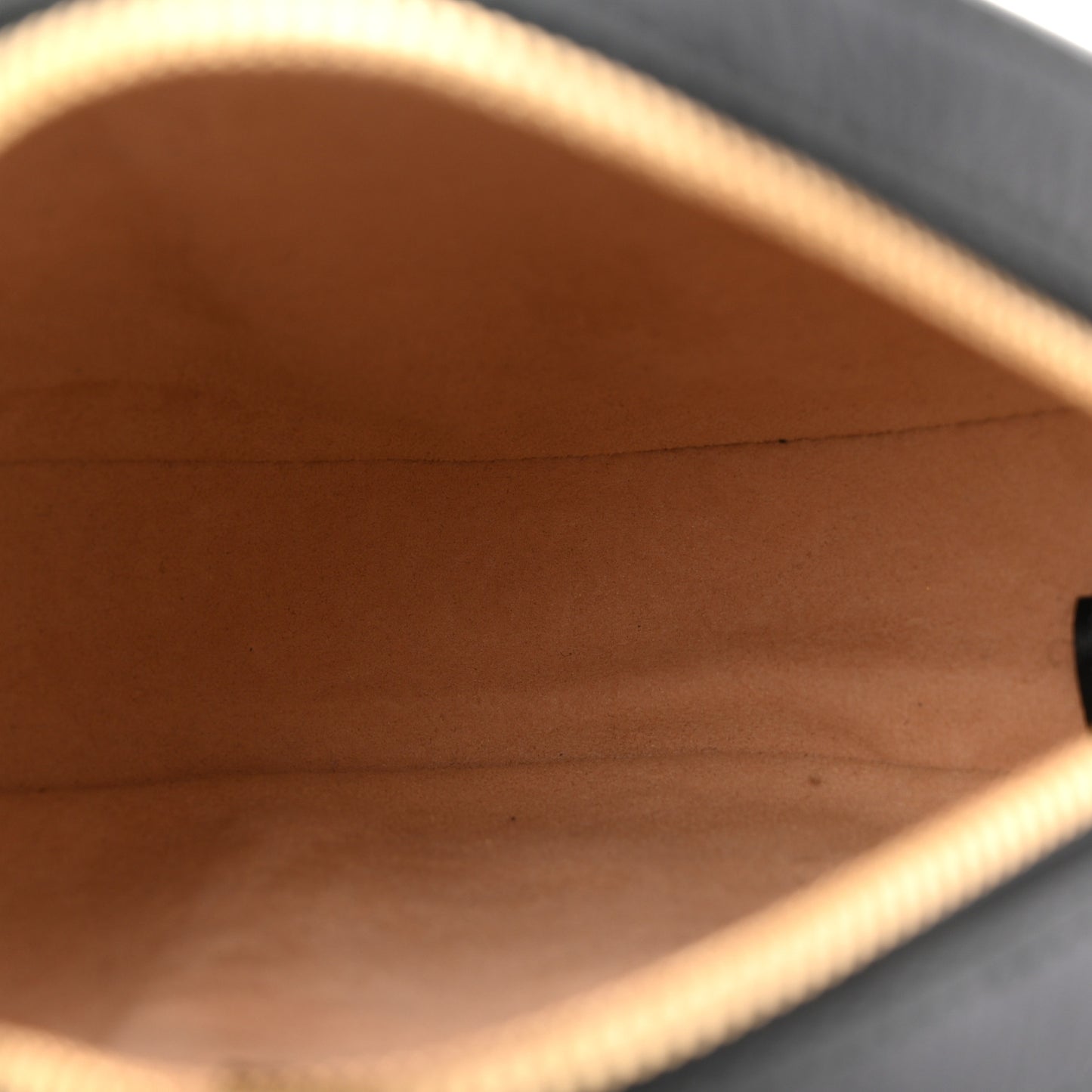 Grained Calfskin Web Mini Ophidia Round Shoulder Bag Black