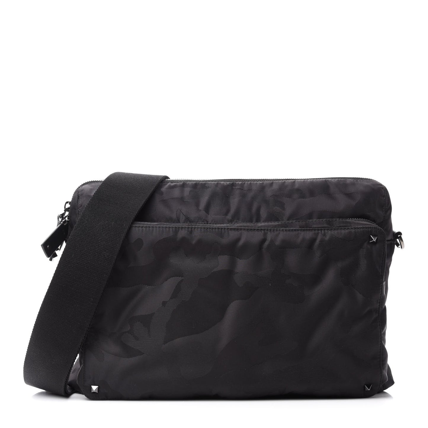 Nylon Camouart Messenger Black