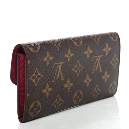 Louis Vuitton Monogram Emilie Wallet Fuchsia 2 of 5