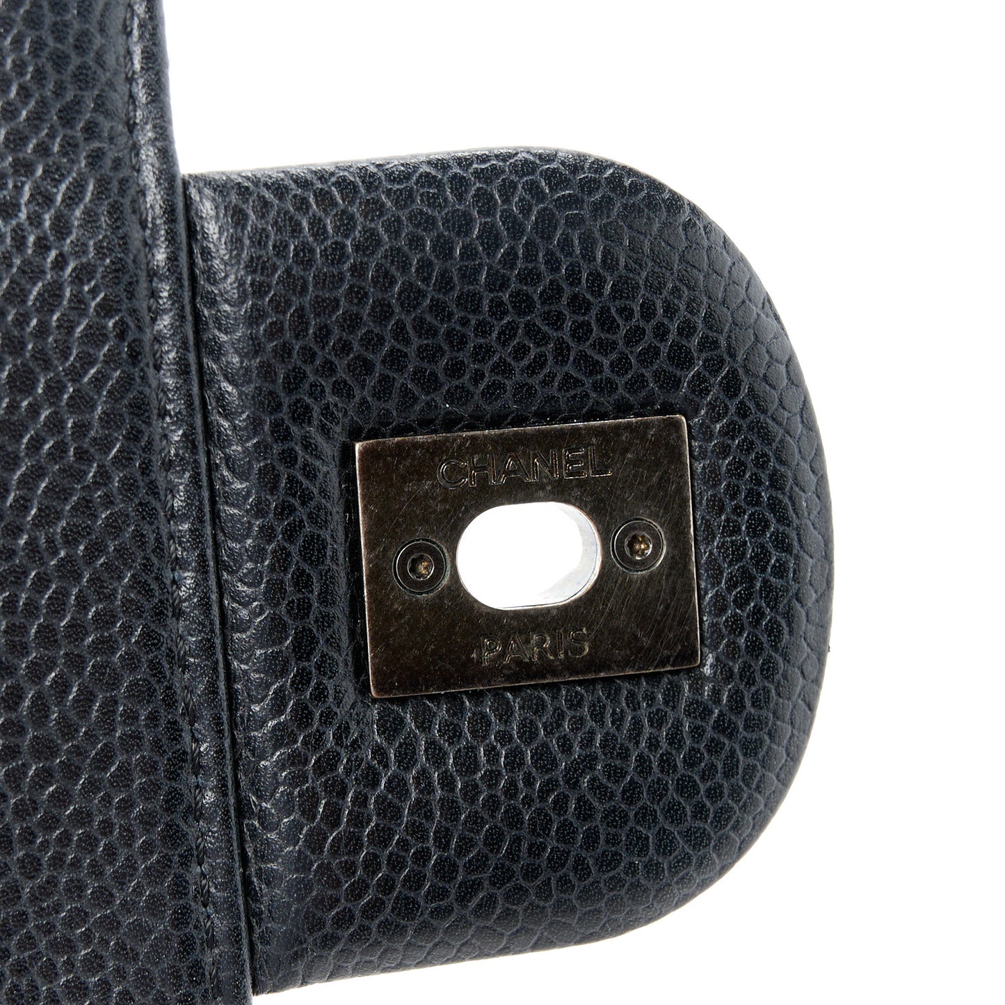 Caviar Quilted Medium Retro Class Flap Black