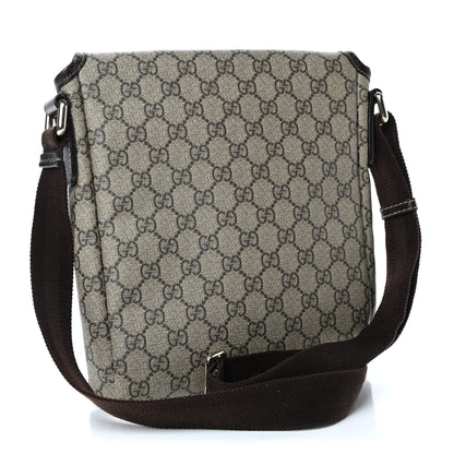 Gucci GG Plus Monogram Small Flap Messenger Bag Beige Dark Brown 2 of 7
