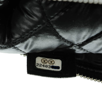 Chanel Lambskin Quilted Large Cosmetic Case Black 7 of 7