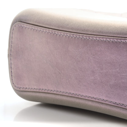Chanel Iridescent Lambskin Calfskin Quilted Medium Gabrielle Hobo Light Purple 10 of 11