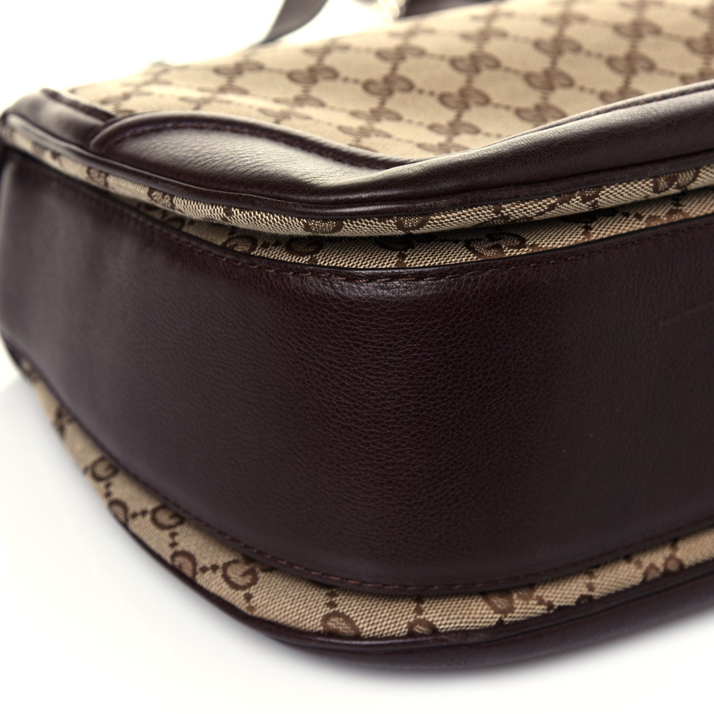 Monogram Large New Bamboo Top Handle Bag Brown