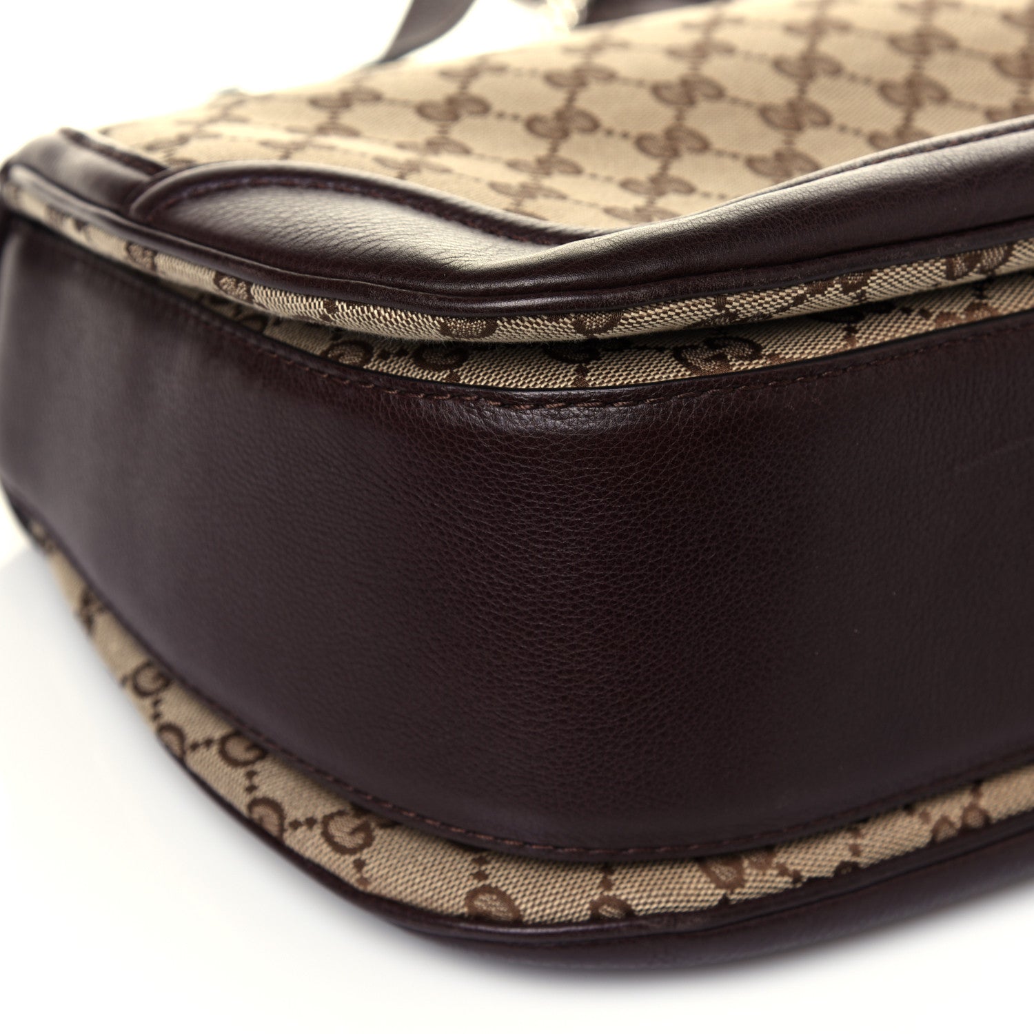 Gucci Monogram Large New Bamboo Top Handle Bag Brown 11 of 13