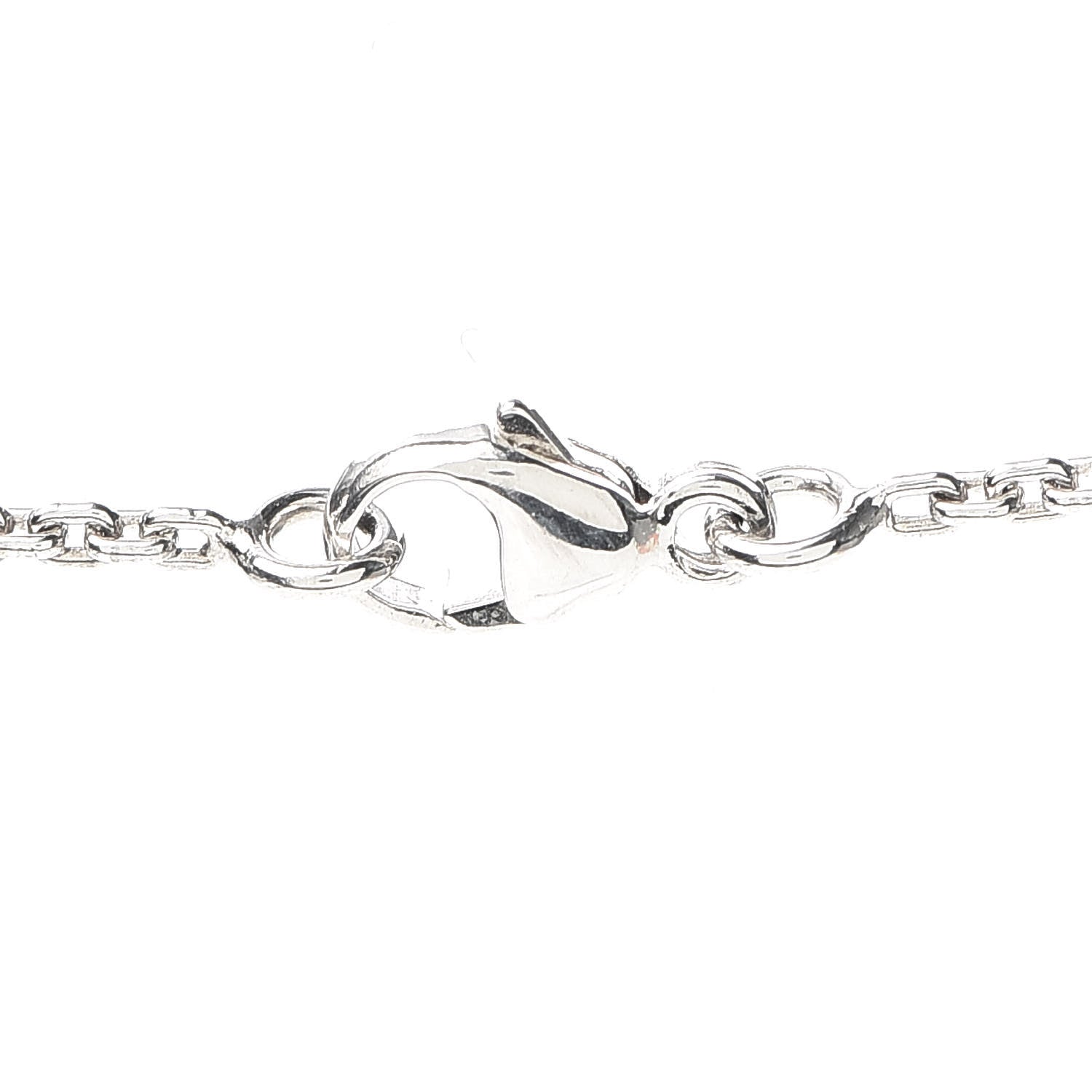 Louis Vuitton Sterling Silver Lockit Necklace 4 of 6