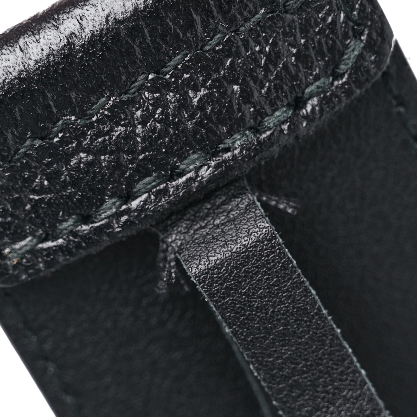 Textured Dollar Calfskin Nickel Double G 40mm Belt 90 36 Black