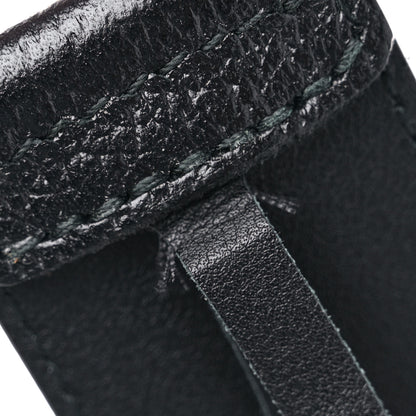 Gucci Textured Dollar Calfskin Nickel Double G 40mm Belt 90 36 Black 6 of 6