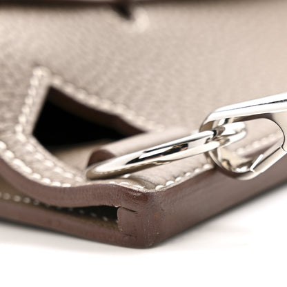 Hermes Taurillon Clemence Jypsiere 28 Etoupe 11 of 12