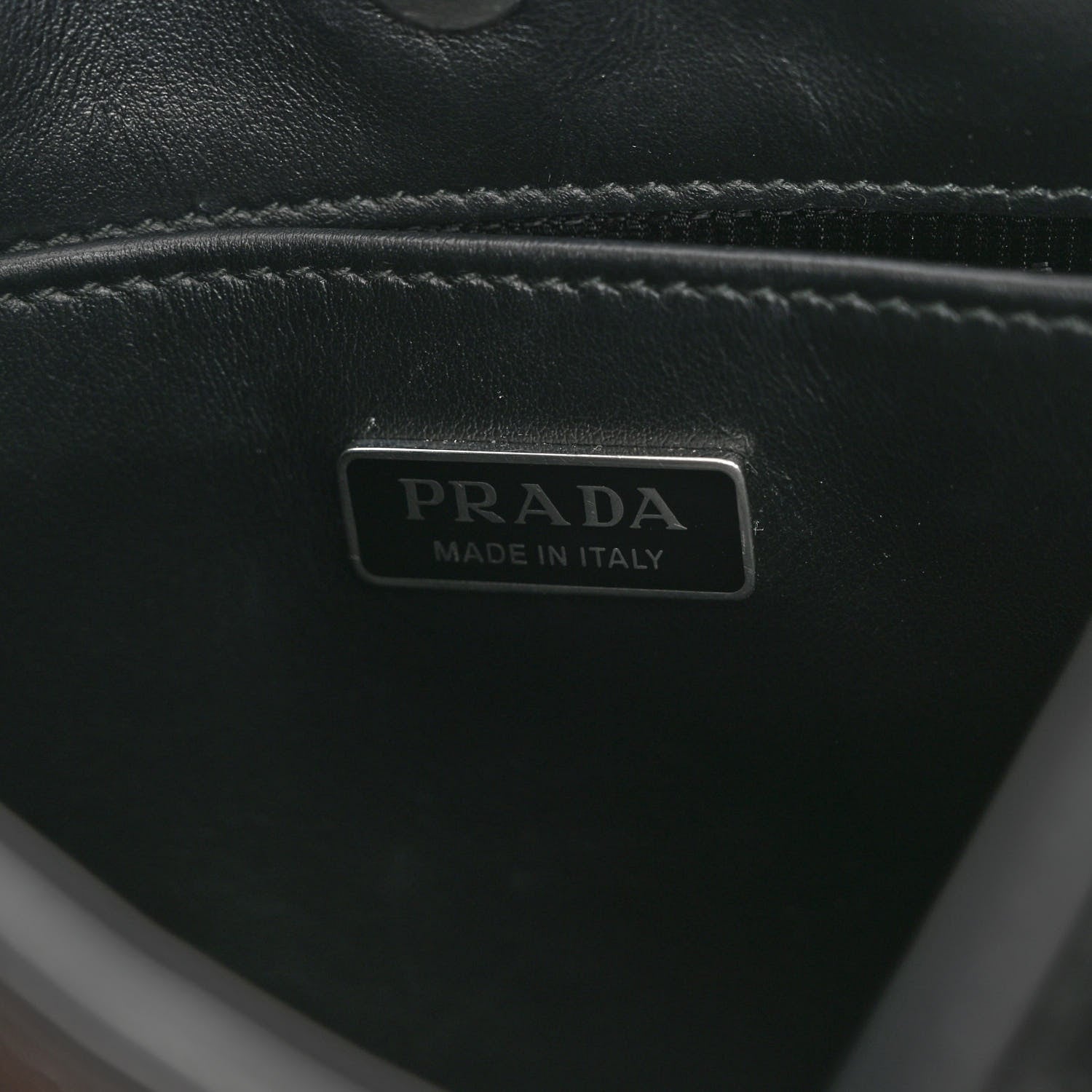Prada Spazzolato Cleo Shoulder Bag Black 7 of 10