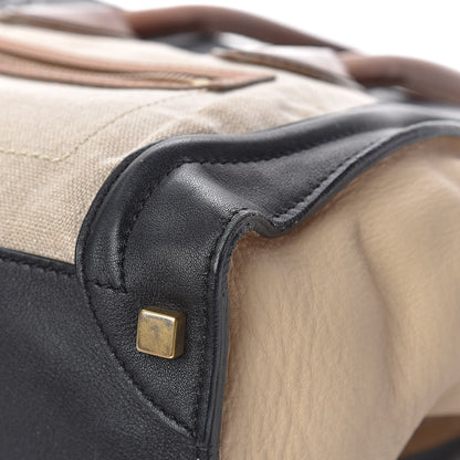 Celine Calfskin Linen Micro Tri-Color Luggage Beige 22 of 24