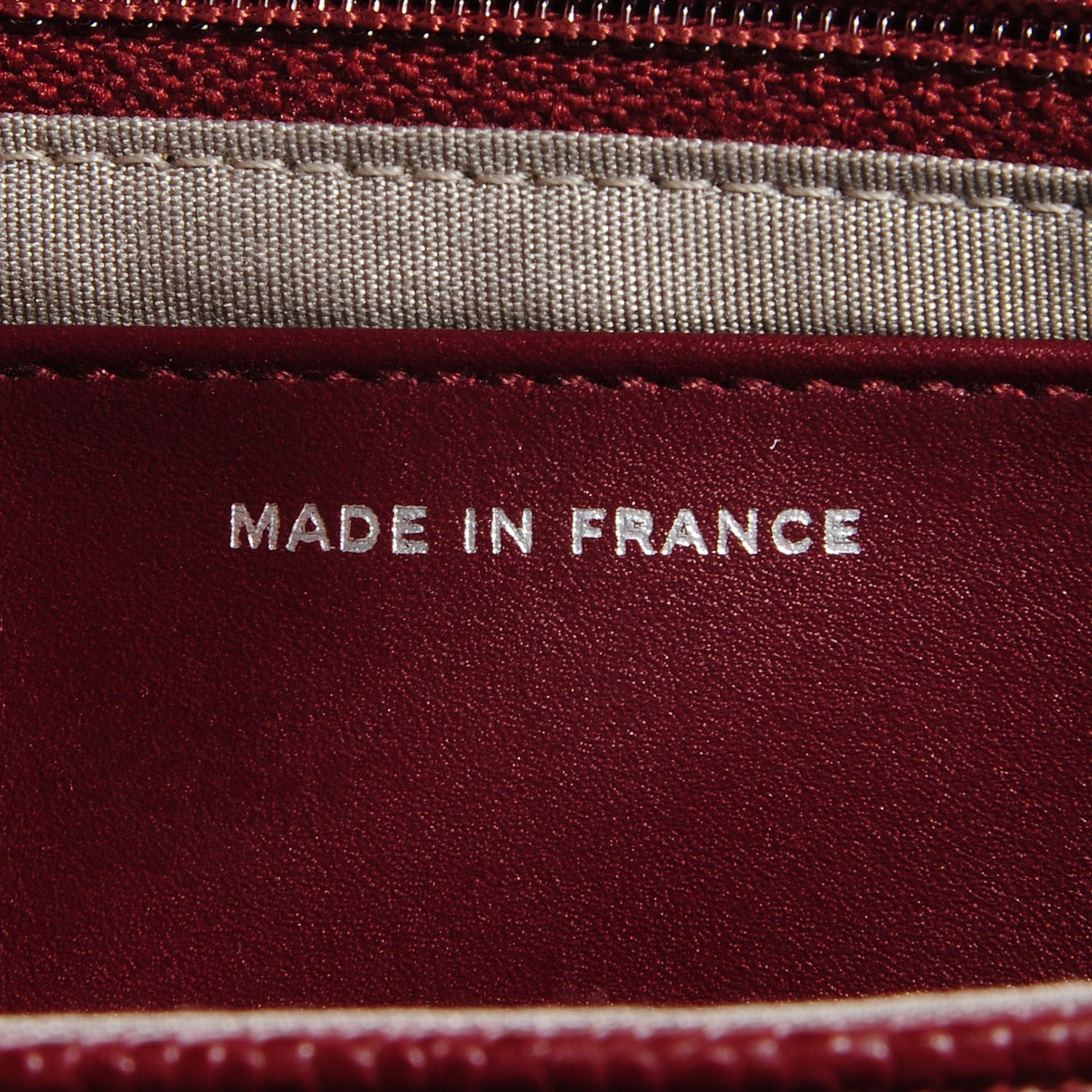 Chanel Caviar Half Moon Wallet On Chain WOC Dark Red 8 of 9