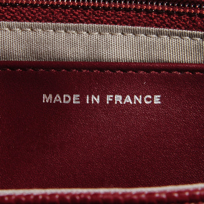 Chanel Caviar Half Moon Wallet On Chain WOC Dark Red 8 of 9