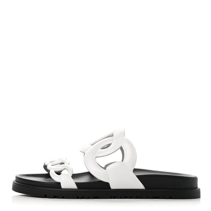 Hermes Nappa Womens Extra Sandals 36 White 1 of 9