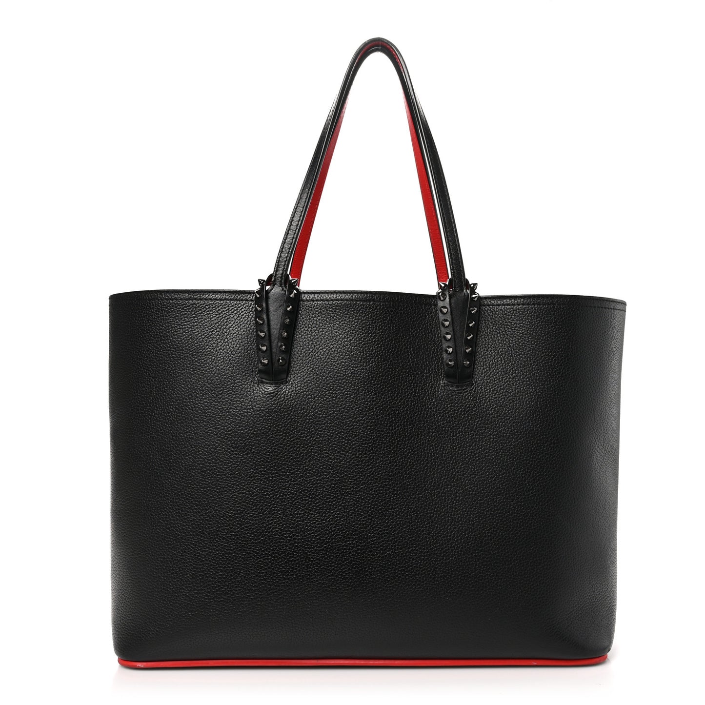 Calfskin Spikes East West Cabata Tote Black