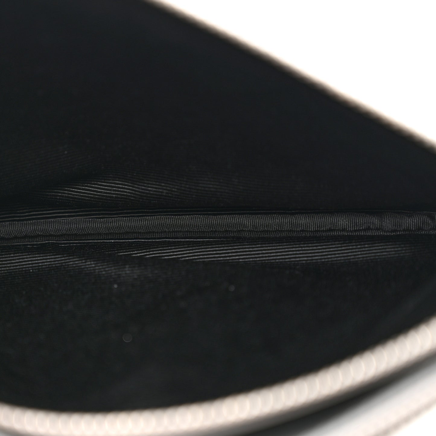 Metallic Lambskin Small Trio Crossbody Bag Silver