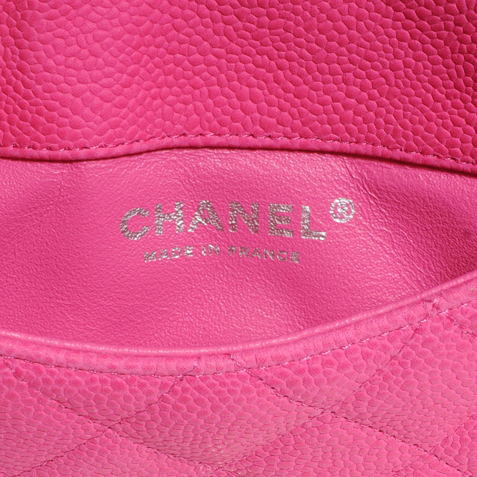Chanel Iridescent Caviar Daily Zip Crossbody Fuchsia 7 of 9