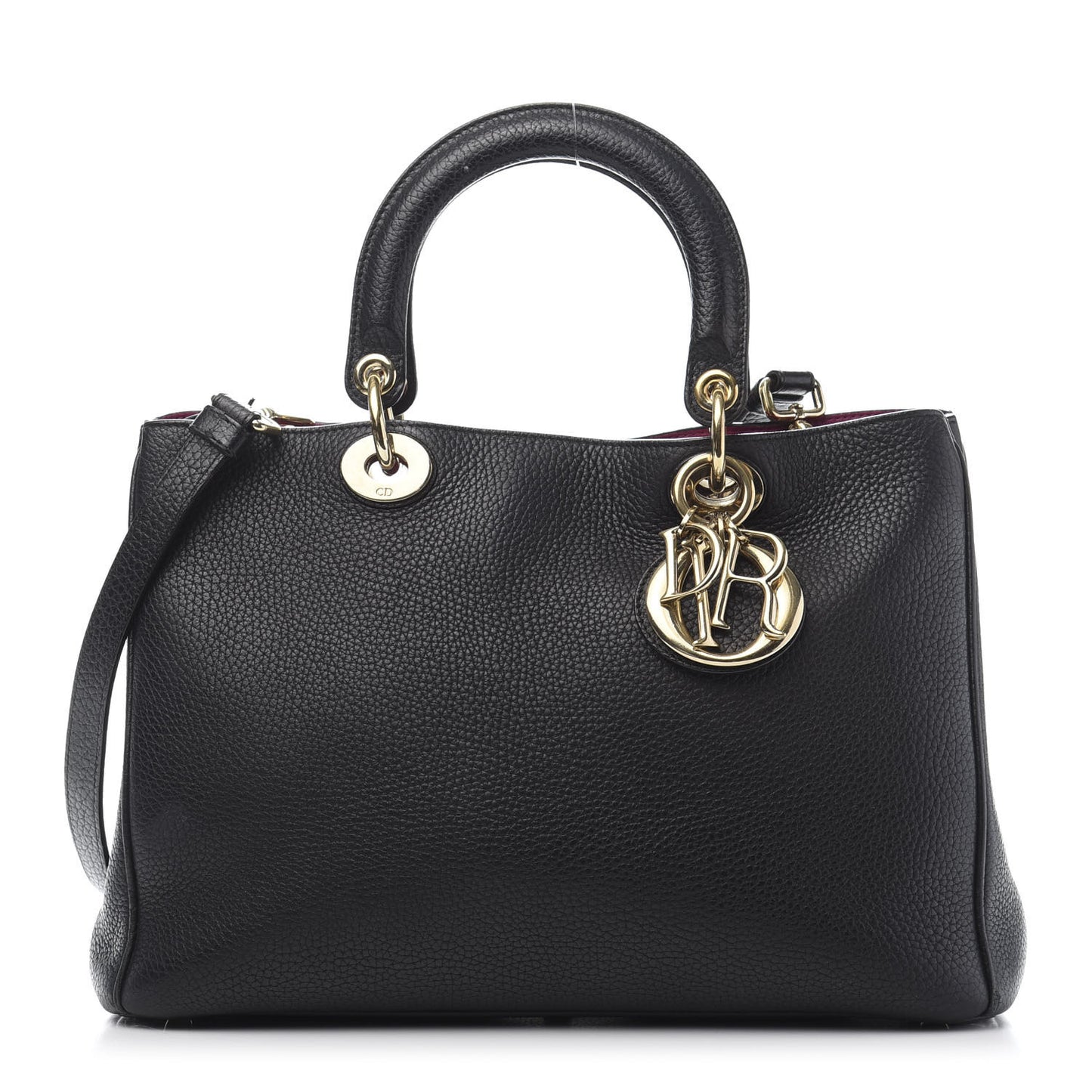 Bullcalf Small Diorissimo Tote Black Rose Indien