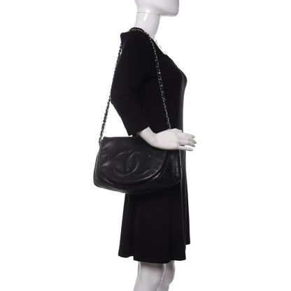 Chanel Caviar Half Moon Large Flap Black 2 of 10