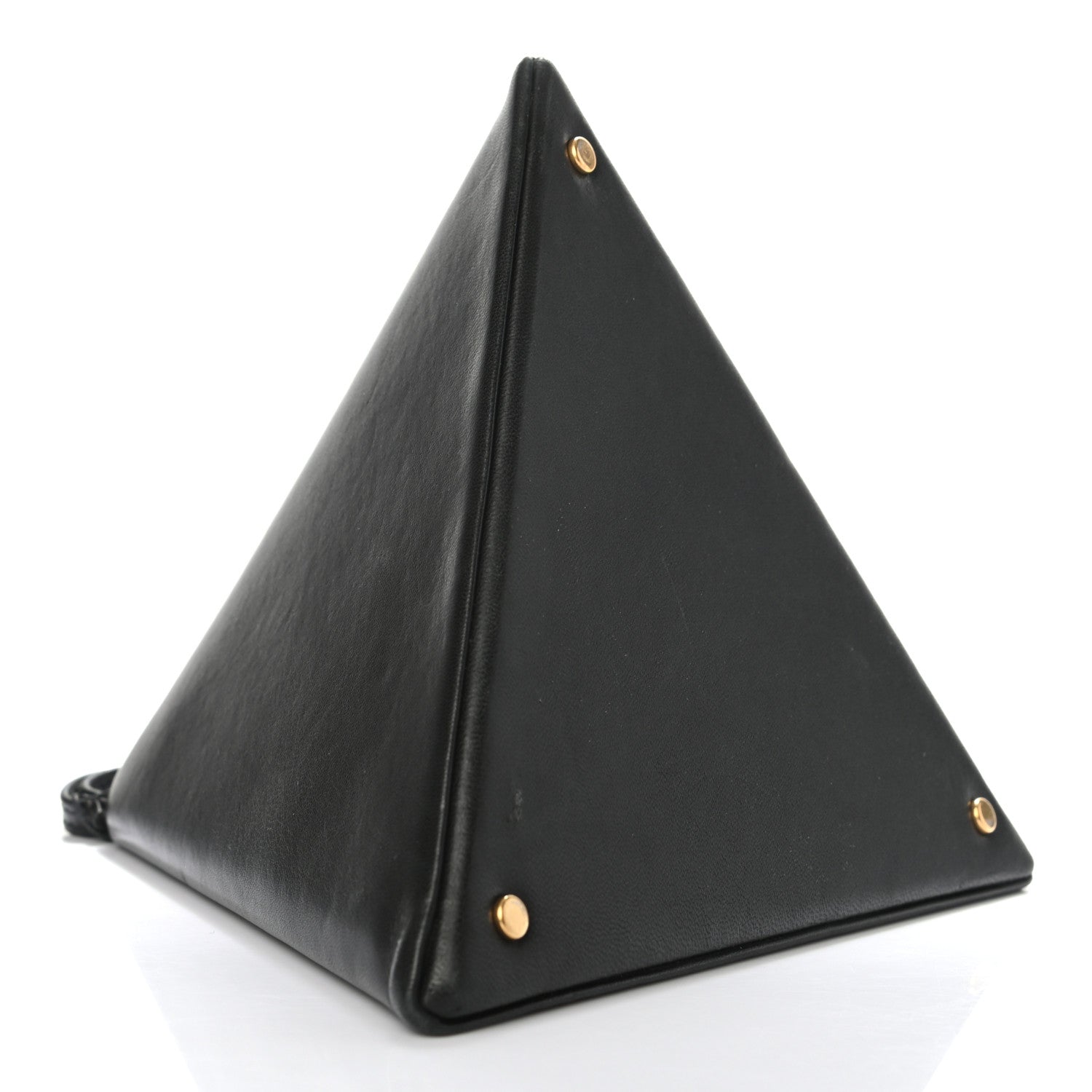 Saint Laurent Lambskin Pyramid Clutch Black 4 of 7