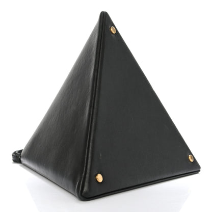 Saint Laurent Lambskin Pyramid Clutch Black 4 of 7