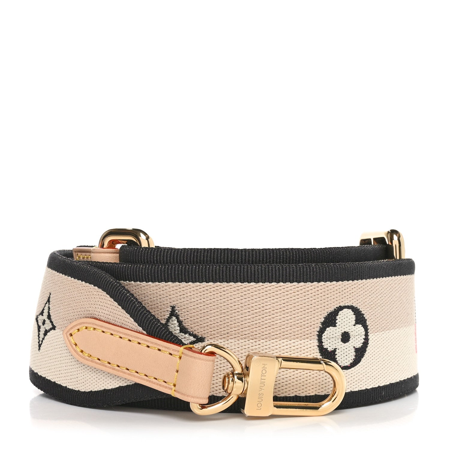 Louis Vuitton Jacquard Speedy Bandouliere 20 Shoulder Strap Black 1 of 4