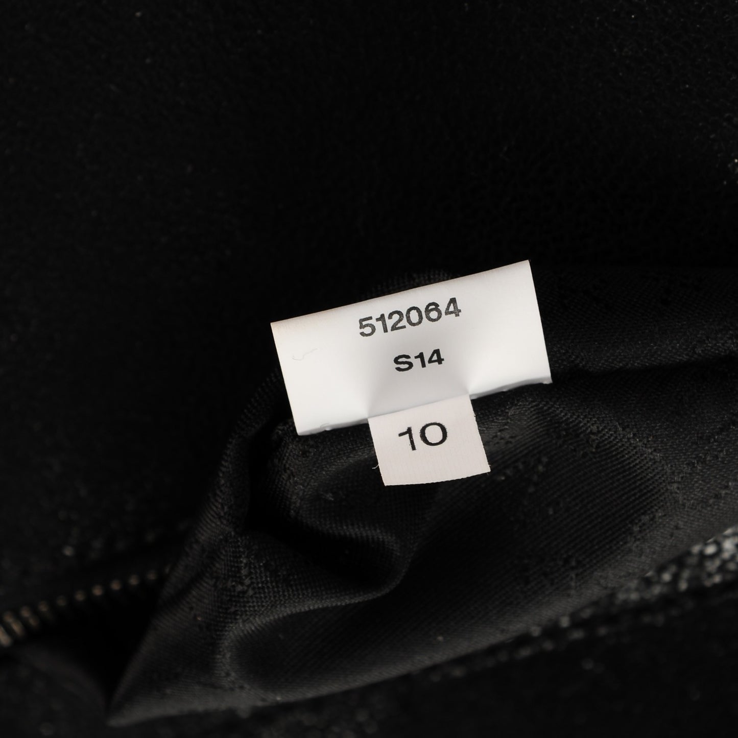 Shaggy Deer Embellished Falabella Fold Over Clutch Black