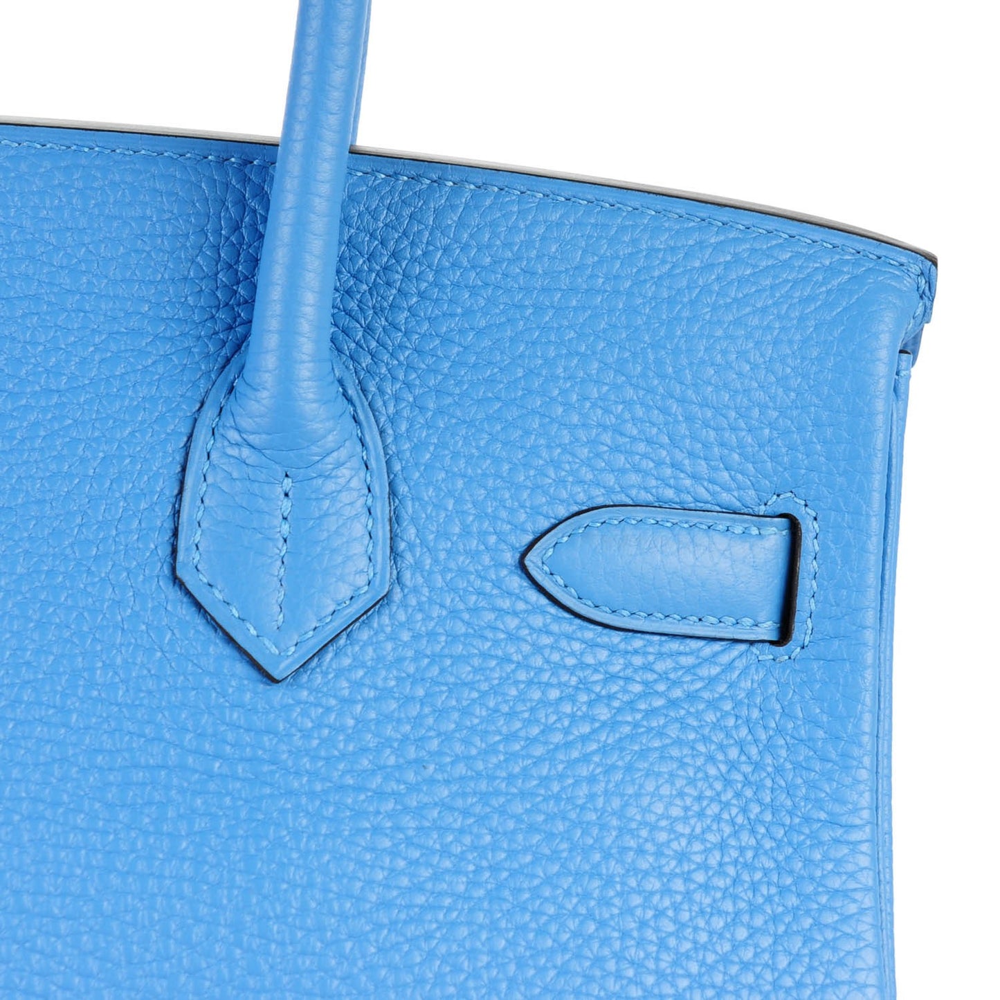 Taurillon Clemence Birkin 30 Bleu Paradis