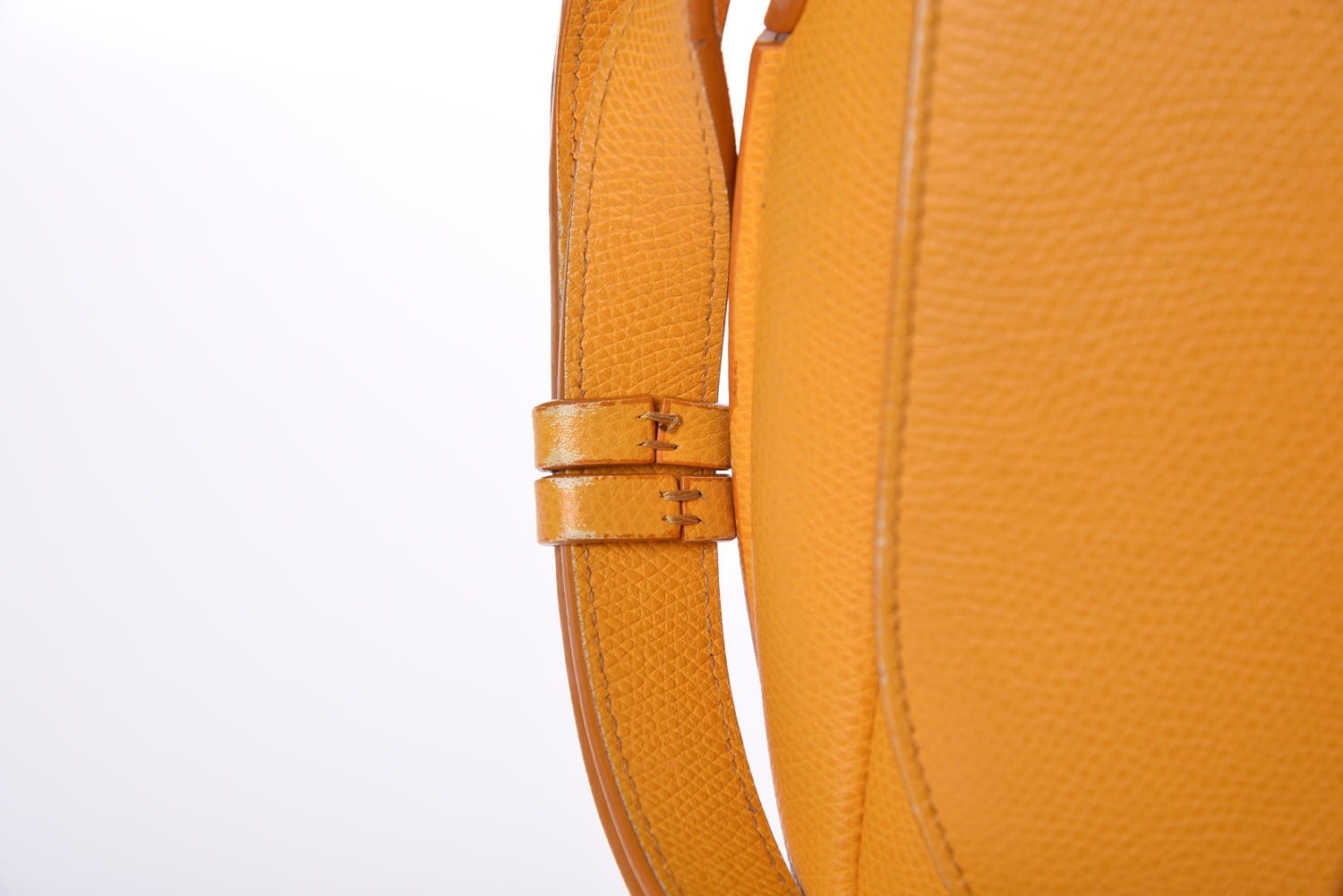 Celine Grained Calfskin Trotteur Messenger Saffron 17 of 18
