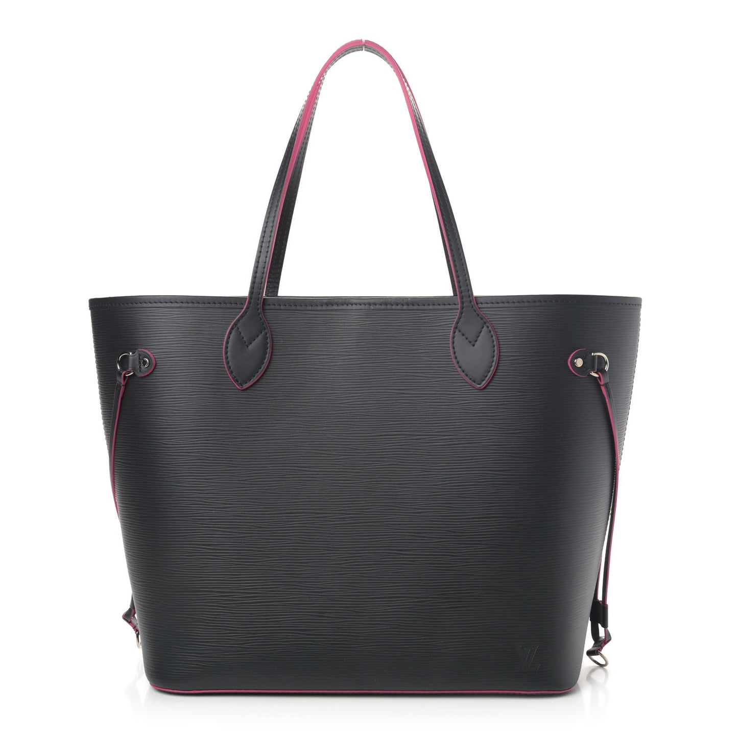 Epi Neverfull MM Black Hot Pink