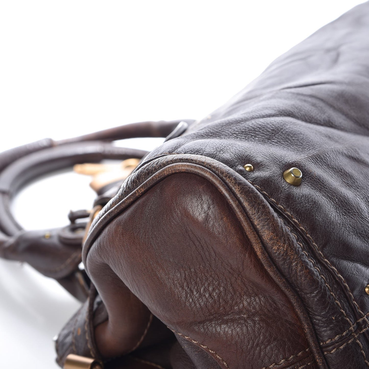 Calfskin Medium Paddington Satchel Chocolate