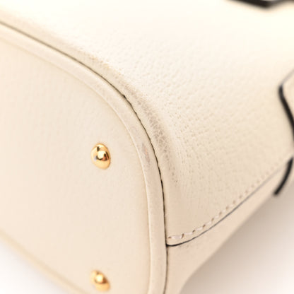 Gucci Textured Dollar Calfskin Mini Diana Dome Tote Bag White 11 of 11