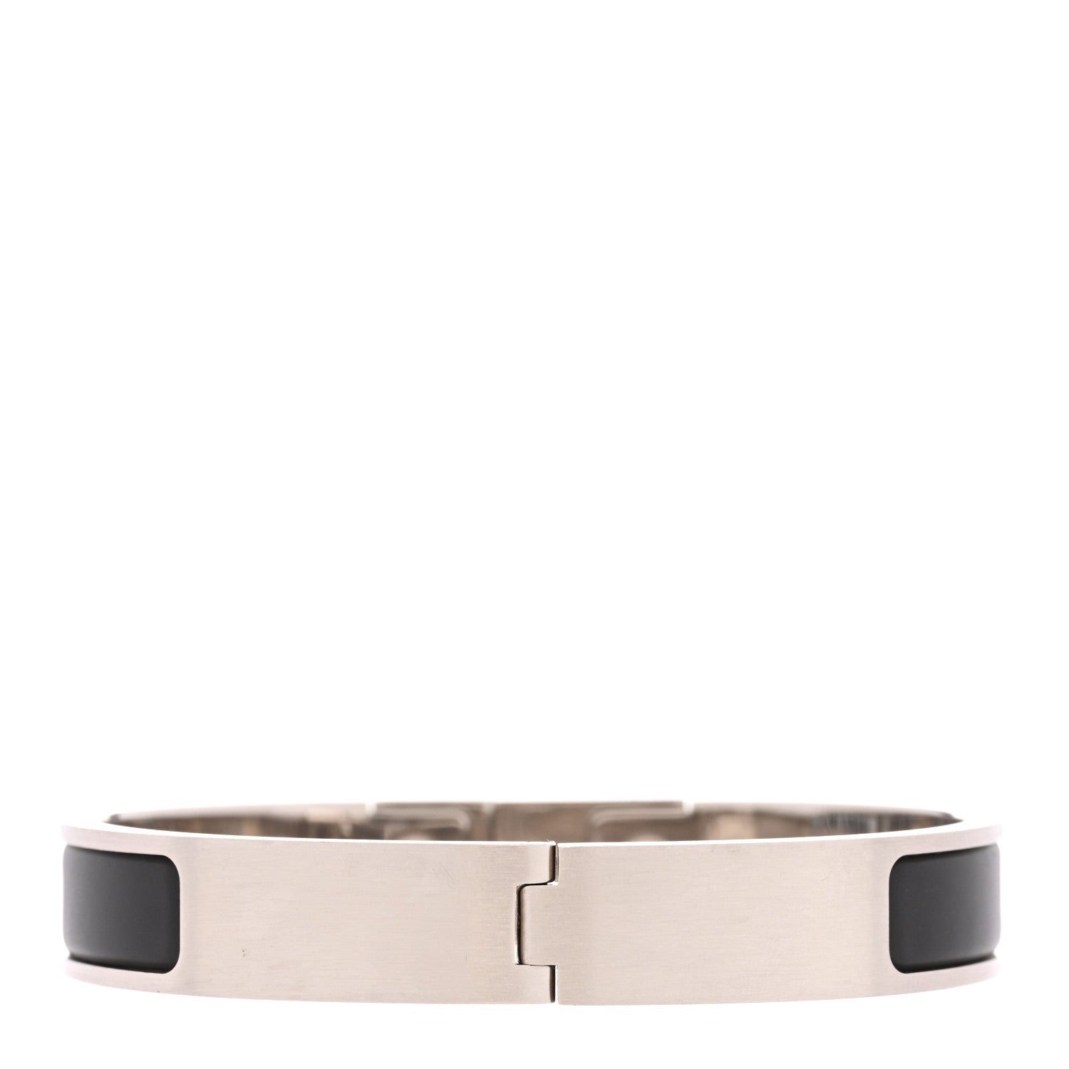 Hermes Matte Enamel Mens Kelly Bracelet T6 Black 3 of 5