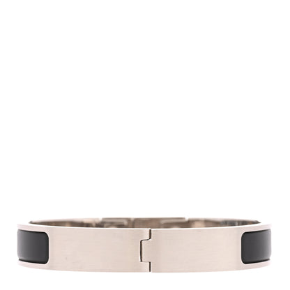 Hermes Matte Enamel Mens Kelly Bracelet T6 Black 3 of 5