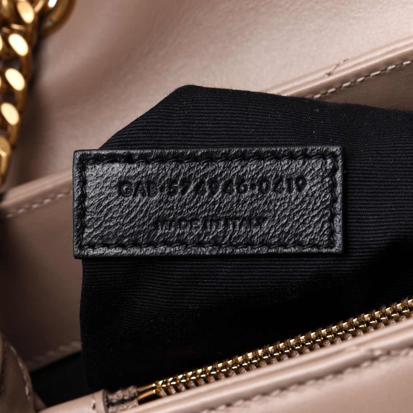 Calfskin Y Quilted Monogram Medium Loulou Chain Satchel Dark Beige