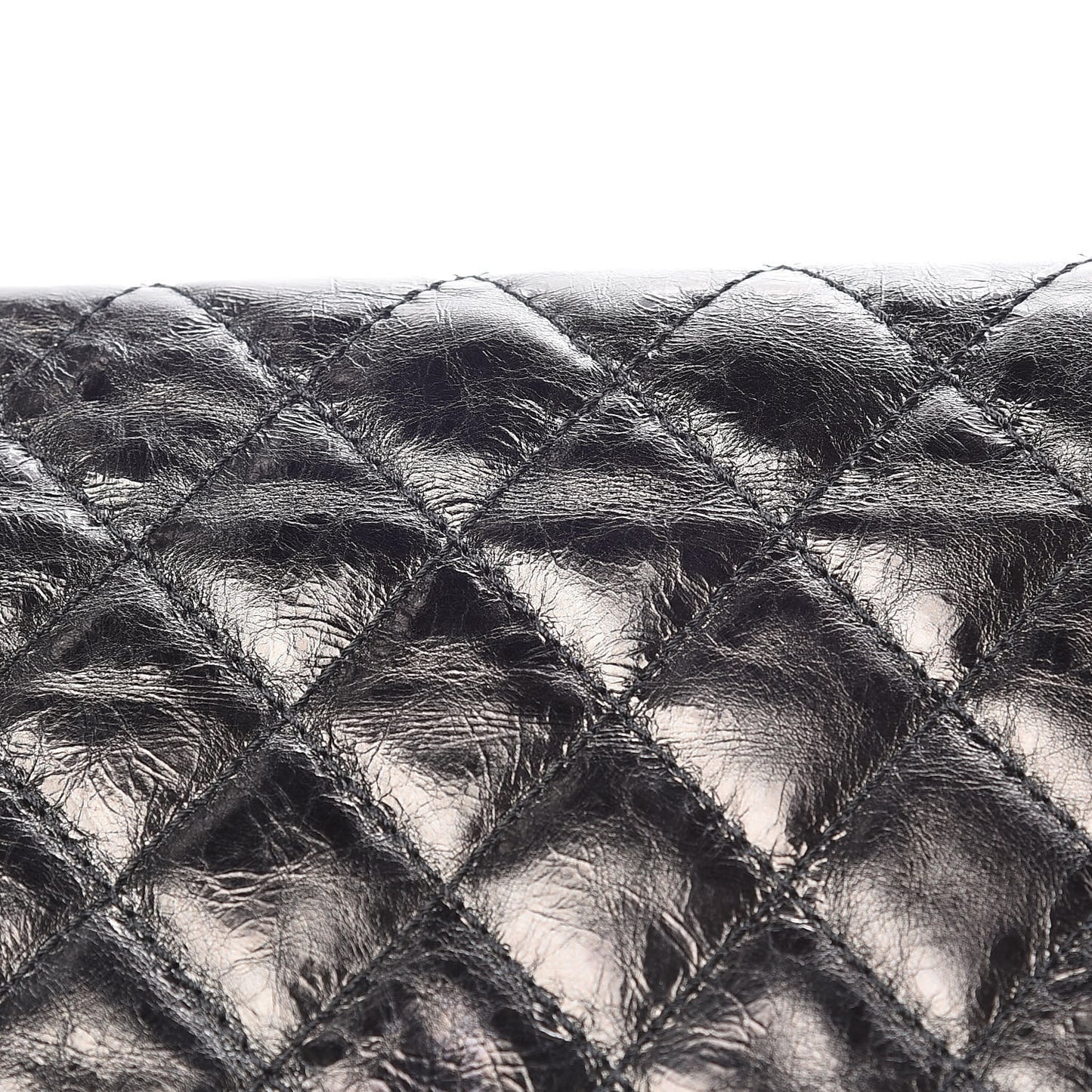 Metallic Aged Calfskin 2.55 Reissue 226 Flap Black