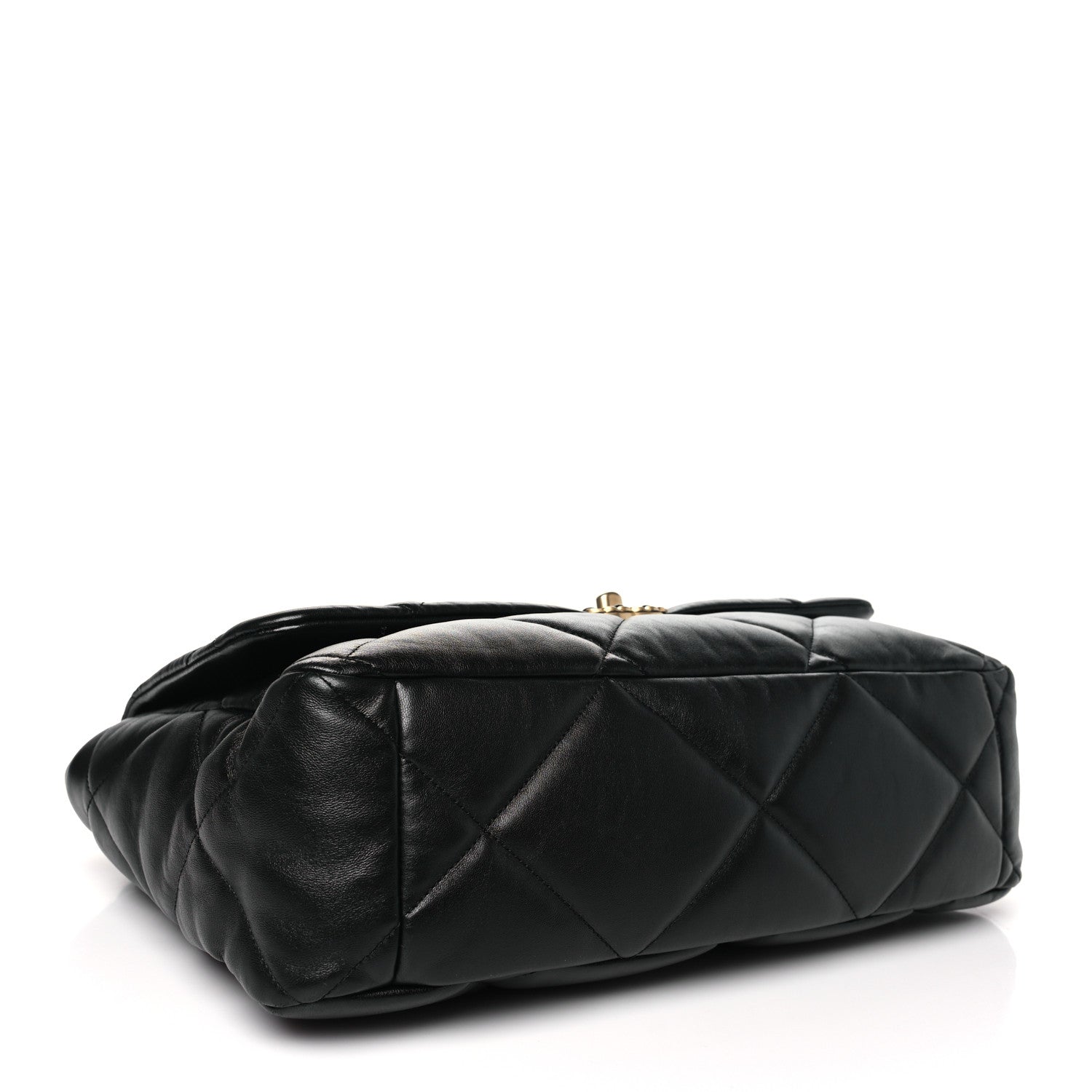Chanel Lambskin Quilted Maxi Chanel 19 Flap Black 4 of 11