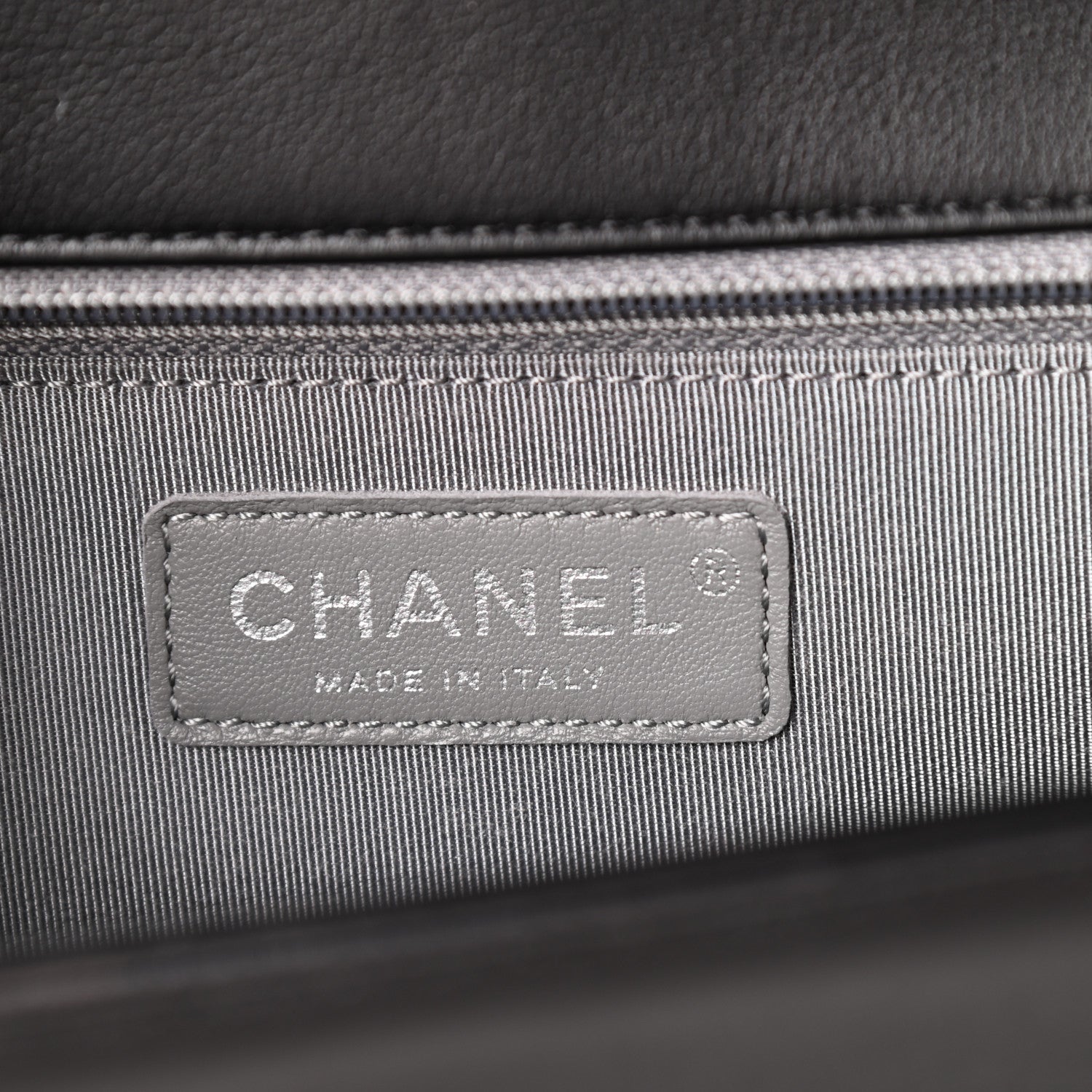 Chanel Calfskin Chevron Quilted New Medium Boy Flap Black 6 of 10