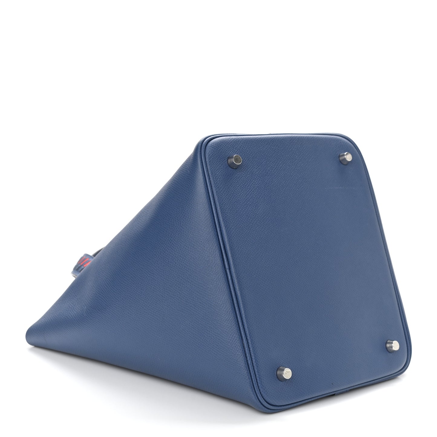 Epsom Tressage De Cuir Picotin Lock 22 MM Bleu Encre Brique Black