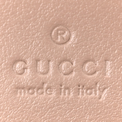 Gucci Calfskin Matelasse GG Marmont Card Case Wallet Porcelain Rose 6 of 10